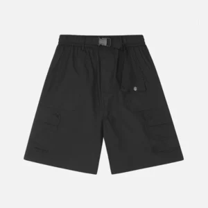 Aelfric Eden Solid Belt Black Shorts